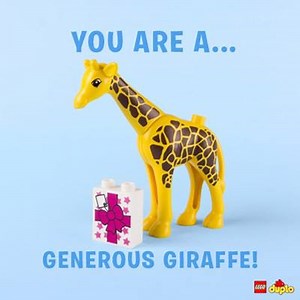 Which LEGO DUPLO animal are you? Take a screenshot to find out and tell us your result in the comments below! | LEGO Family