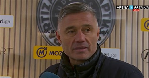 Radoslav Batak posle drame u Humskoj: "Da ne budem previše nerealan, zaslužili smo bod protiv Partizana"