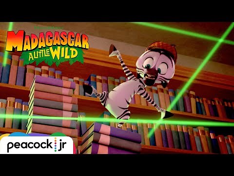 The Great Library Escape | MADAGASCAR A LITTLE WILD