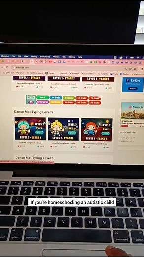 Typing for neurodivergent homeschool children! #homeschooling #typing #neurodivergentlearning