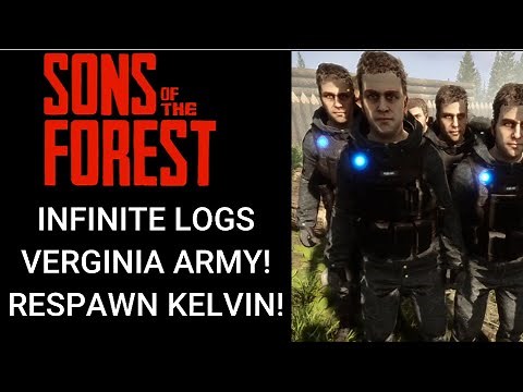Sons of The Forest LOG HACK! Virginia respawn, Kelvin respawn! Infinite items! Cheat engine Table