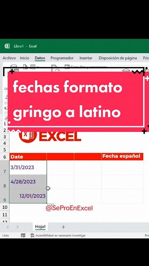 Convierta fechas de mm/dd/aa a dd/mm/aa en Excel
