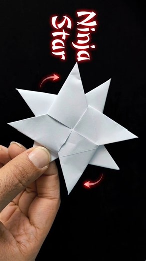 DIY How to make viral paper ninja star/paper craft/easy origami/art and craft/DIY viral origami