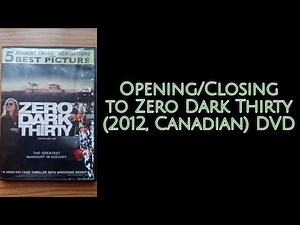 Opening/Closing to Zero Dark Thirty (2012, Canadian) DVD