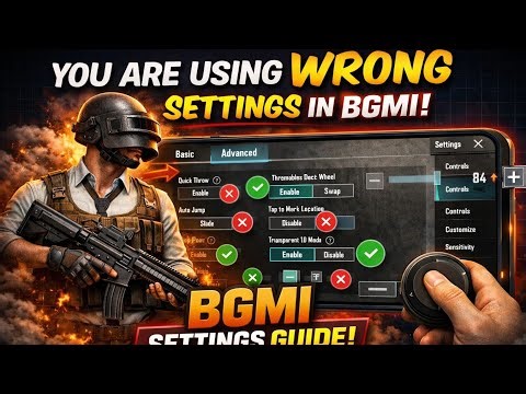 BGMI Best Settings 2026 🔥 Improve Aim, Control & Gameplay