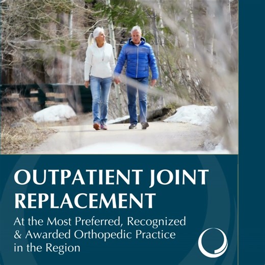 JOINT PAIN? | As part of their dedication to providing patients with world-class joint care, our joint replacement surgeons are proud to offer outpatient joint replacement. While most joint replacement surgeries are considered inpatient and require a short stay in the hospital, these techniques can be performed in an outpatient setting that allows for the patient to return home the same day. Schedule an appointment with one of our experts to see if you are a candidate for outpatient joint replac
