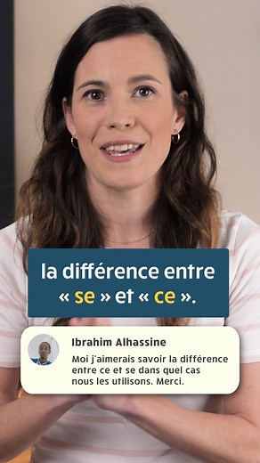 Quel est la différence entre « se » et « ce » et comment les utiliser ? 🤨 Je réponds à vos commentaires ! À très bientôt pour une nouvelle leçon de français ! Anne #français #apprendrelefrancais #learnfrenchlanguage #education #orthographe #learnfrench #learnfrenchonline #french #apprendrelefrançais #coursdefrancais #se #ce #seouce | Parlez-vous French?