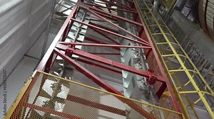 grain processing factory processing soybeans