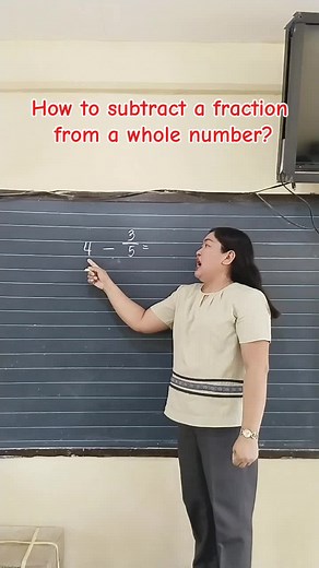 How to Subtract a Fraction from a Whole Number