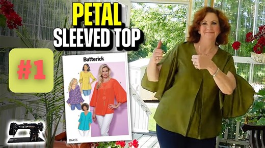 Step-by-step sewing Butterick 6456 – Part 1: Petal sleeves
