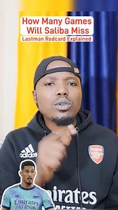 206K views · 9.3K reactions | How Many Games Will Saliba Miss. Last man Redcard rule explained #saliba #williamsaliba #redcard #lastman #arsenal #arsenalfc #arsenalfans #soccer #football #footballrules #epl #premierleague #mrjoe #mrjoekenya #mrjoefootball #mrjoekenya | Mr Joe | Facebook