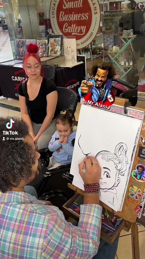 Peekaboo player is so darn cute and so loving! Part 2 🫠 ❤️❤️#mrAlanij #explore #fy #artesania #art #alanijarts #alanij #caricatures #caricature #caricaturas #arte #arts #worldsfastestcaricaturist #speedcaricatures #fastart COME SEE ME AT THE Small Business Gallery | Alani Jimenez