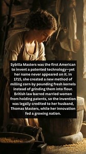 Sybilla Masters (UK/Colonial America) – Designed industrial milling processes; patents were issued in her husband’s name because women were barred. #fyp #womenshistory #herstory #reels | She's So Cool