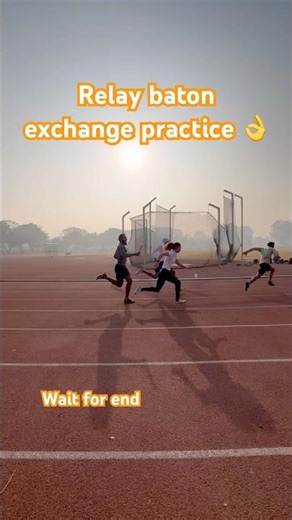 Relay baton exchange practice 😱👌 #ytshorts #trackwork #shorts #shortsfeed #trending #viral