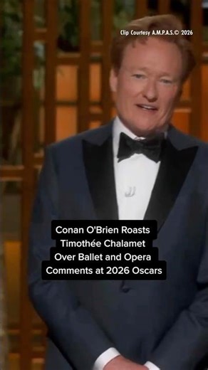 Conan O’Brien Roasts Timothée Chalamet at the 2026 Oscars