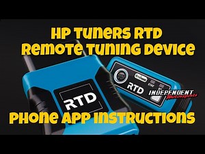 HP tuners RTD remote tuning dongle Phone app version demonstration.