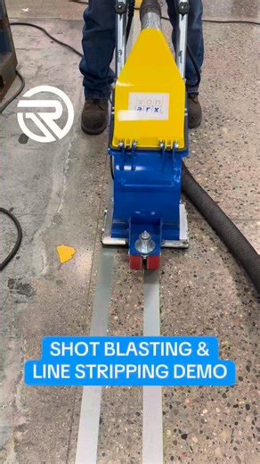 5K views · 17 reactions | Rob recently showcased a powerful shot blasting and line stripping demo using a combination of VonArx equipment and SurfaceOne products. The result? A clean, precise finish that proves the perfect pairing of performance and quality. VonArx S210E Shot Blaster: https://buff.ly/XT2QHq5 SurfaceOne: https://buff.ly/dAvBz7C #RunyonSurfacePrep #WeAreRunyon #ReachForRunyon #SurfacePrep #VonArx #SurfaceOne #SurfacePrepDemo | Runyon Surface Prep Rental & Supply | Facebook