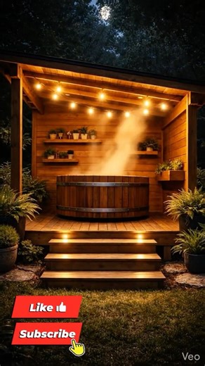 This is your sign to build a hot tub. 🪵🔥