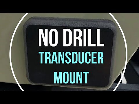 Transom Transducer Mount without drilling into hull