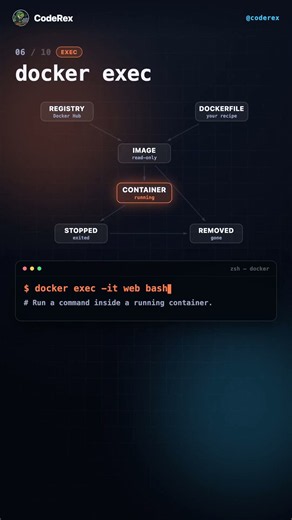 10 Docker Commands You Actually Need (Full Lifecycle) #docker #devops #coding #backend
