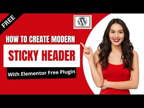 How to Create a Sticky Header in WordPress Using Elementor FREE | Sticky Menu Tutorial