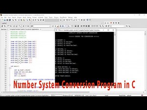 Number System Conversion Program in C | c projects with source code | c programming projects