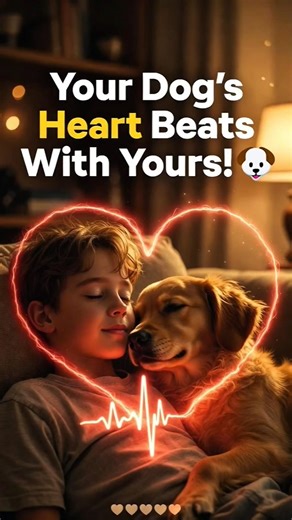 Dog's Heart Syncs With Yours During Cuddles! 💓🐶 #Shorts #pets# facts