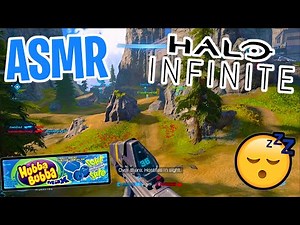 ASMR Gaming 😴 HALO INFINITE Relaxing Gum Chewing 🎮🎧 Controller Sounds + Whispering 💤