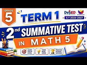 Grade 5 MATHEMATICS – 2nd Summative Test with Answer Key Term 1