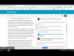 How To Complete A ReadWorks Reading Assignment