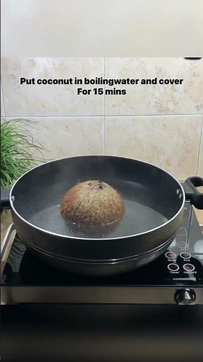 How To Remove Coconut flesh from shell, Two different ways