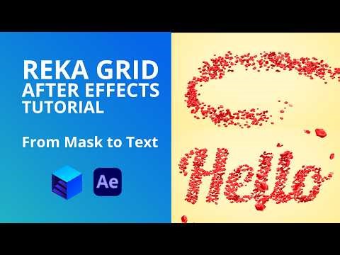 Reka Grid Tutorial: Animated Flying Petals → Form a Word (Lua Scripting)