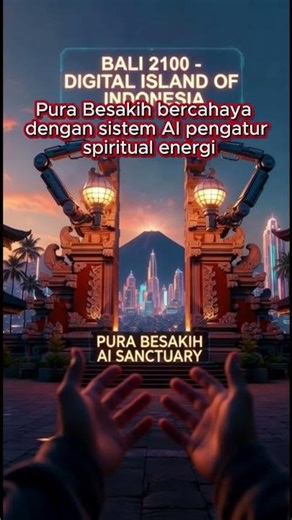 Bali 2100: Indonesia's Most Advanced Digital Island 🌴🤖#Bali2100 #IndonesianTechnology #FutureIsland
