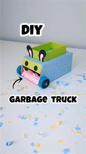 Diy garbage truck 🎨 #diy #art #craft #trending #viral #popular #foryou ‪@MansisHandmade‬ #mhaedit