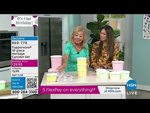 Tupperware 10piece Heritage Canister Set