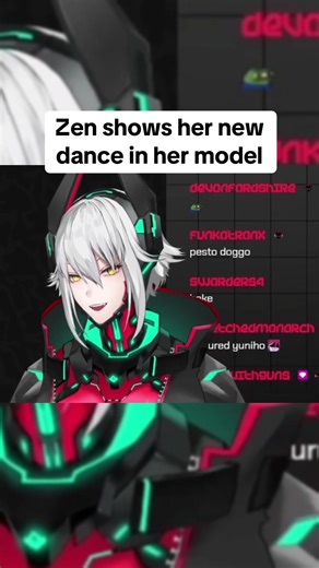 Zen shows her new dance in her model #zentraya #vtuber | zen