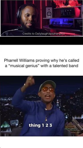 Pharrell Williams proving why he’s called a “Musical Genius” with a talented band