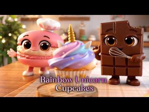 RAINBOW Inside! 🌈 How to Make Magic Unicorn Cupcakes 🦄✨ #unicorncupcakes