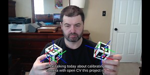 使用OpenCV和arUco标记进行3D相机校准（英文字幕）