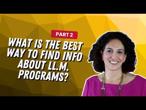 What is the best way to find info about LL M programs?