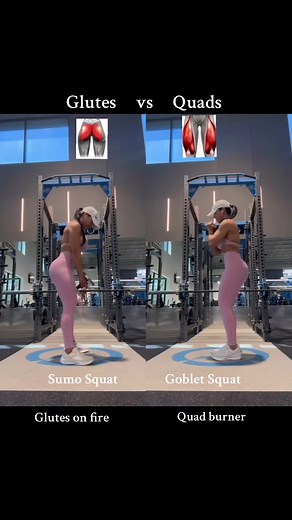 Know the difference! @Bombshell Sportswear #GlutesVsQuads #BootyVsQuads #GlutesWorkout #fitnesstips #QuadWorkout