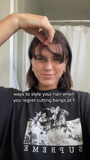 i always pin my bangs back 😭#fyp #shorthair #shorthairstyles