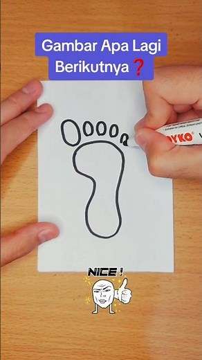 Cara Menggambar Telapak Kaki Mudah #belajarmenggambar #caramenggambar #menggambar