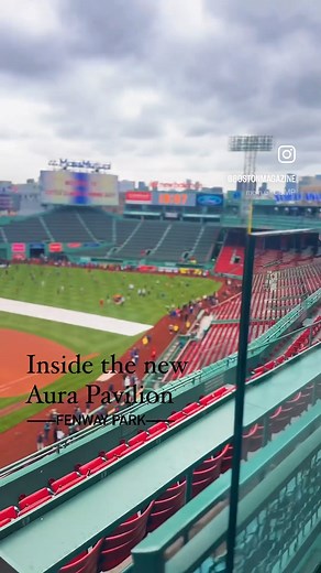On April 6, Boston-based cybersecurity company Aura and the Boston Red Sox unveiled the Aura Pavilion at the legendary ballpark. The Pavilion houses the Aura Club, twelve suites, and 1,500 seats across the fourth and fifth levels of the ballpark. On game days, Aura Pavilion guests can order food right to their seats—including a crispy chicken stack sandwich, lobster rolls, Irish nachos (with cavendish waffle fries, corned beef, Russian dressing, sauerkraut, and scallions) and more. The pavilion
