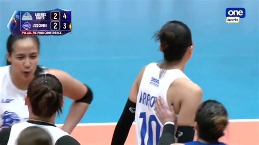 HOLD YOUR BREATH 🫢 The Galeries Tower Highrisers fend off a reverse sweep attempt from the ZUS Coffee Thunderbelles, rallying in Set 5 to secure their streak-breaking win in the 2026 PVL All-Filipino Conference. #PVL2026 #TheHeartofVolleyball | One Sports