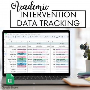 Academic Intervention Tracking: RTI, IEPS & Progress Monitoring (google Sheets) - Etsy