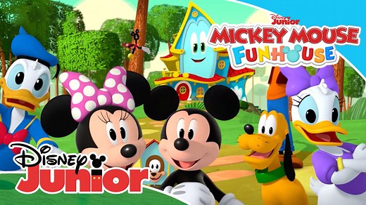 8.6K reactions · 341 shares | Climb up the stairs, open the door and come join in the fun! Our new friend Funny is waiting for us to play on Mickey Mouse Funhouse today at 17:30 on Disney Junior  | Disney Africa Channels | Facebook