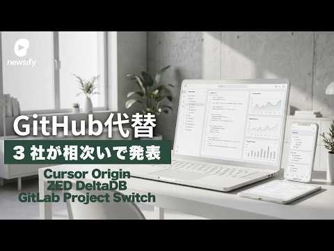 GitHub代替、3社が相次いで発表。Cursor Origin、ZED DeltaDB、GitLab Project Switch
