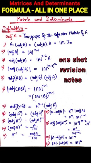 #adjoint_of_matrix | #inverse _of_matrix | #matrix_and_determinants_class12