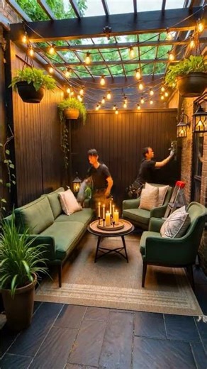 Backyard transformation #homedecor #interior design